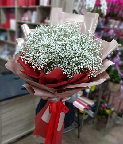 Букет цветов из: Гипсофила в Новодмитриевской