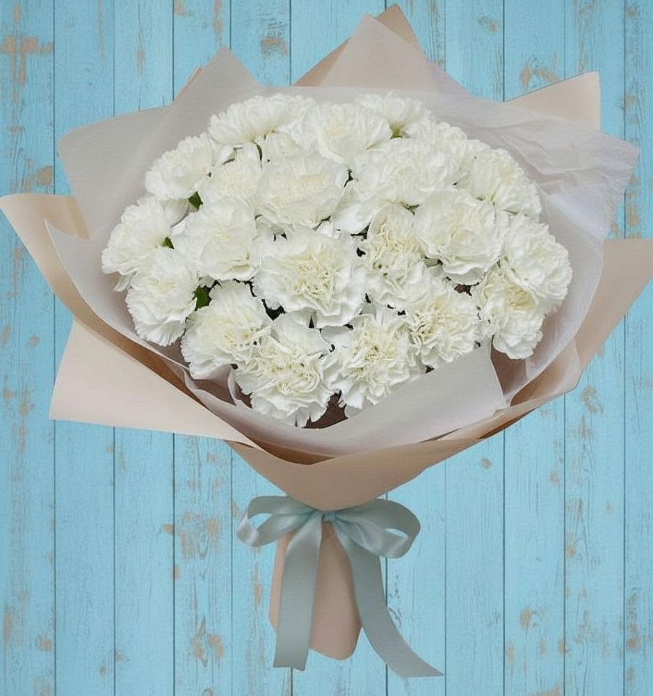 Букет цветов из: Гвоздики в Новодмитриевской