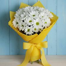 Букет Застенчивые лепестки в Новодмитриевской Букет цветов из:  Хризантемы в Новодмитриевской