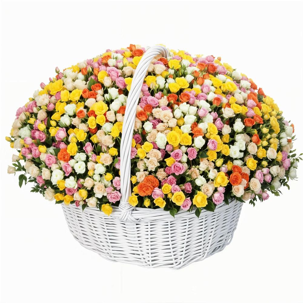 Премиум корзина Кустовых Роз в Новодмитриевской Премиум букет из: Розы в Новодмитриевской