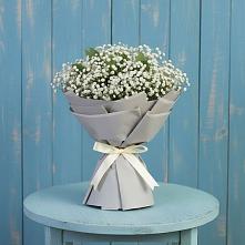 Букет Белые гипсофилы в Новодмитриевской Букет цветов из:  Гипсофила в Новодмитриевской