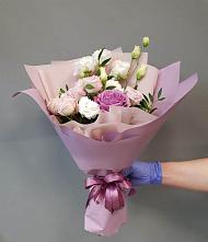 Букет Легкое дыхание #REPLACE_PRED# Новодмитриевской Букет цветов из:  Розы и Лизиантусы #REPLACE_PRED# Новодмитриевской
