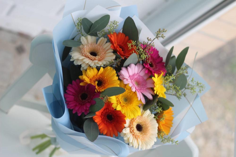 Букет мини герберы в Новодмитриевской Букет цветов из: Герберы в Новодмитриевской