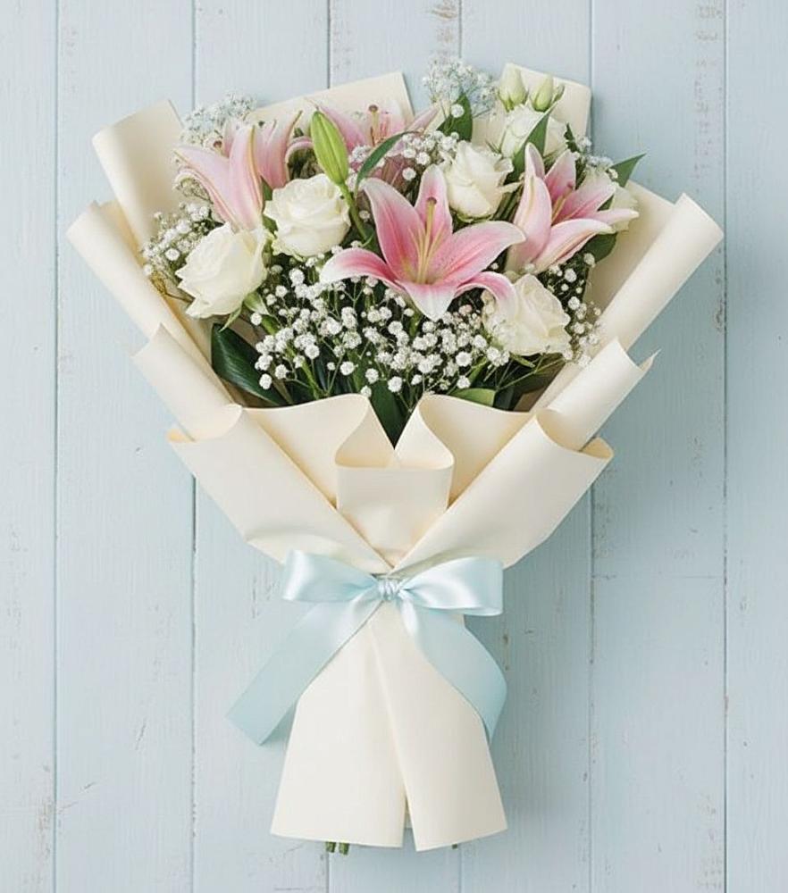 Букет Лилии в Новодмитриевской Букет цветов из: Лилии в Новодмитриевской