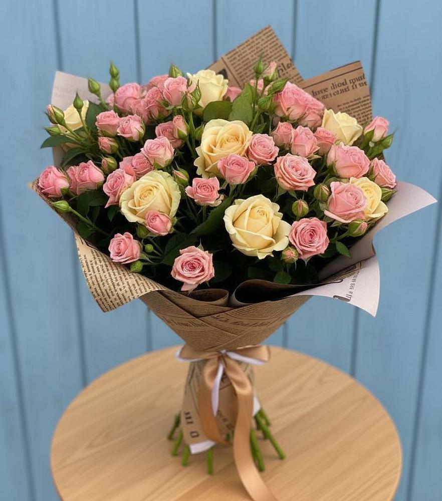 Букет варенье из роз в Новодмитриевской Букет цветов из: Розы в Новодмитриевской