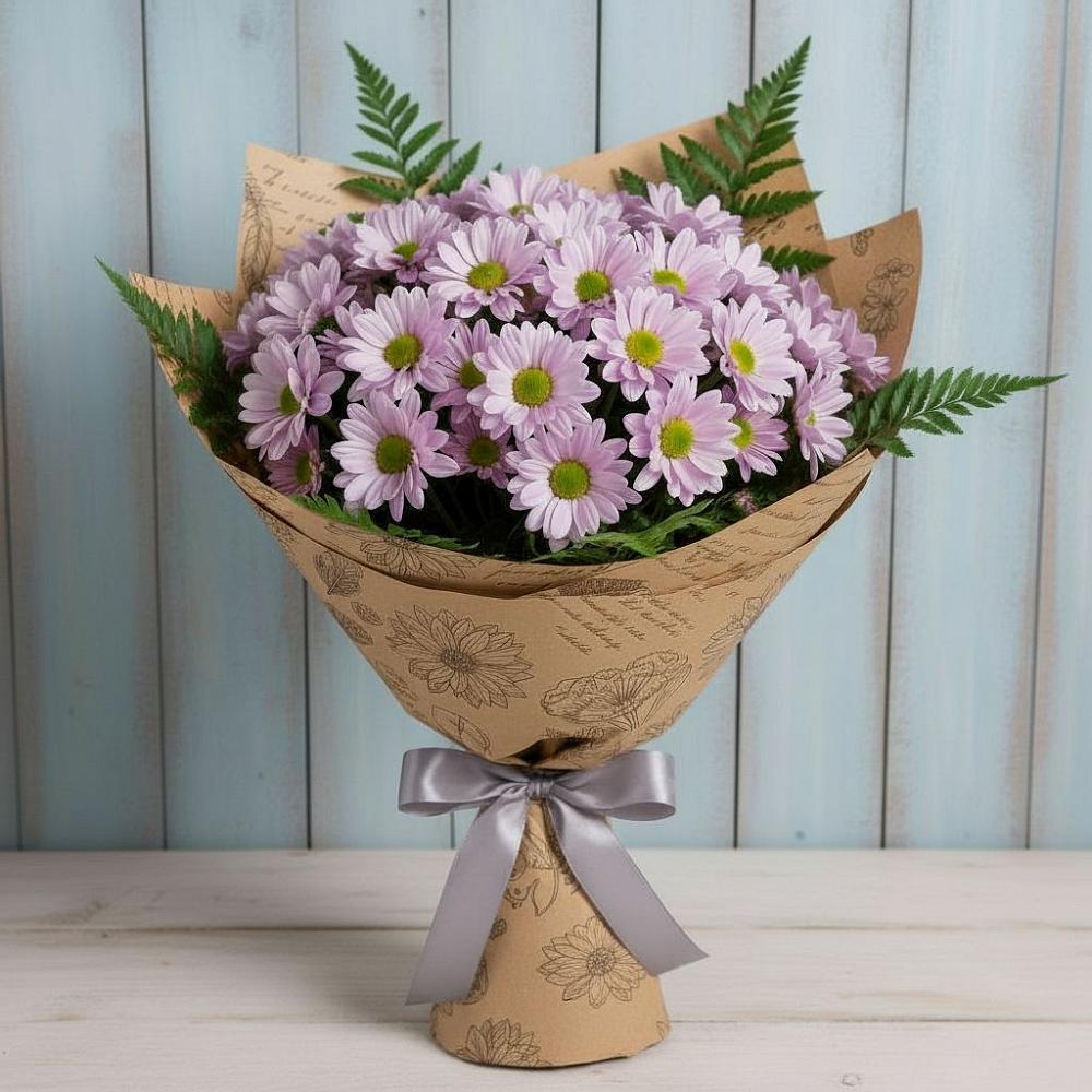 Букет соблазн в Новодмитриевской Букет цветов из: Хризантемы в Новодмитриевской