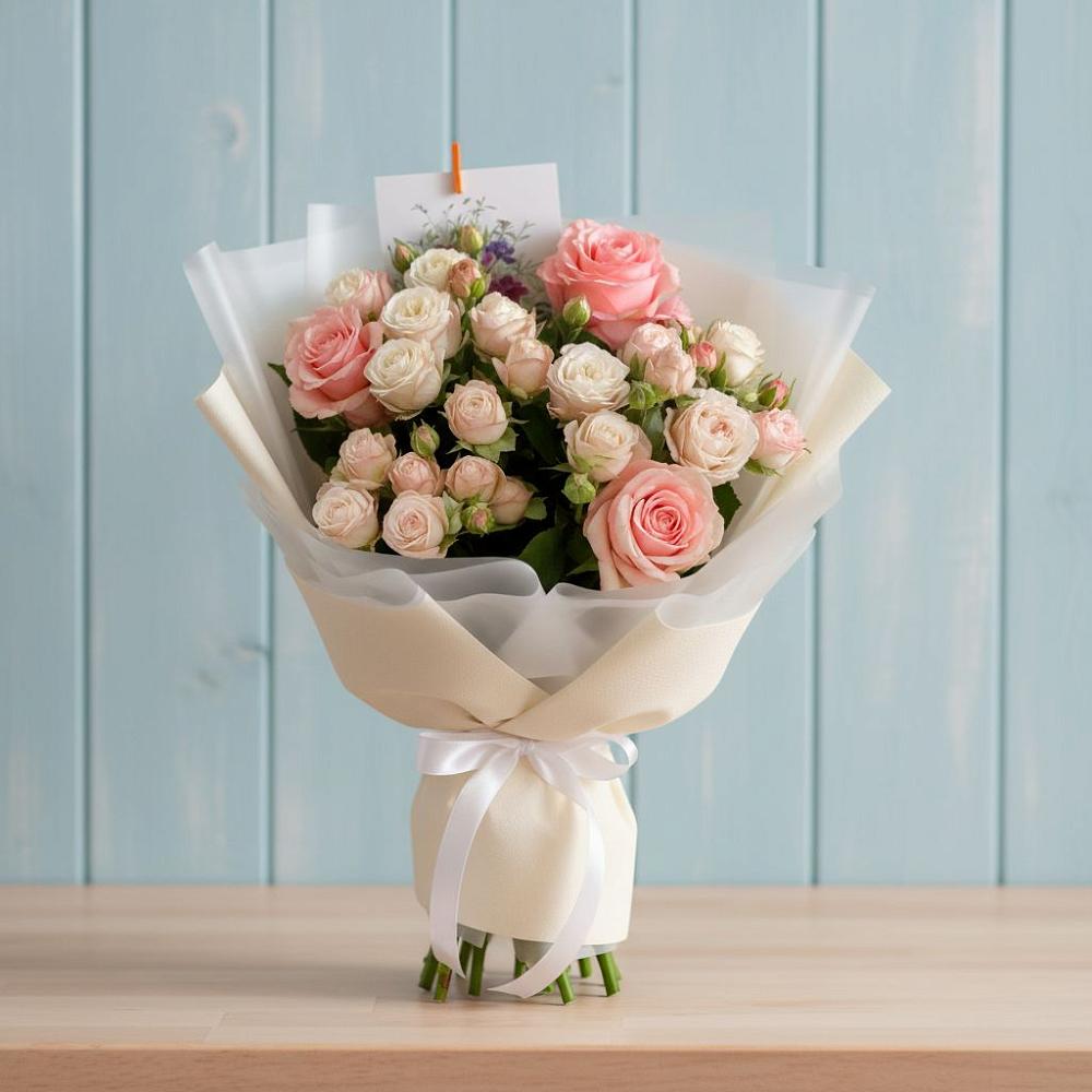 Букет голос любви в Новодмитриевской Букет цветов из: Розы в Новодмитриевской