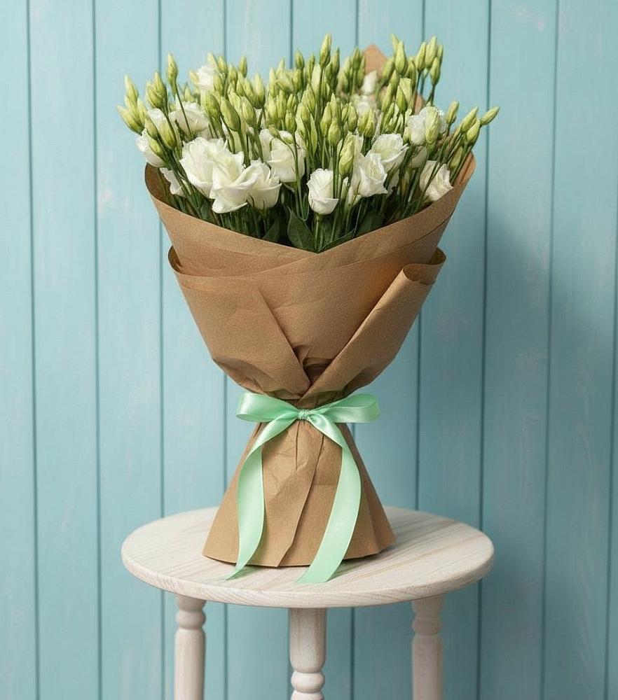 Букет цветов из: Лизиантусы в Новодмитриевской