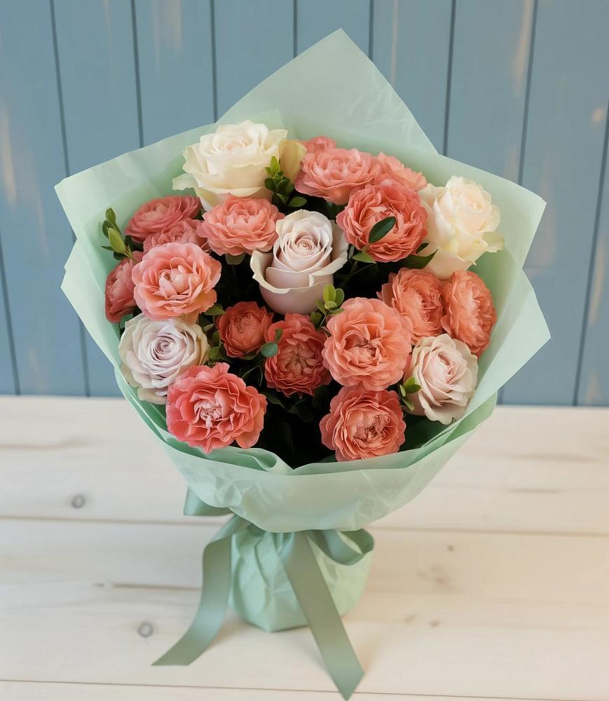 Букет цветов из: Розы в Новодмитриевской