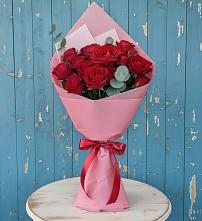 Букет красный бархат в Новодмитриевской Букет цветов из:  Розы в Новодмитриевской