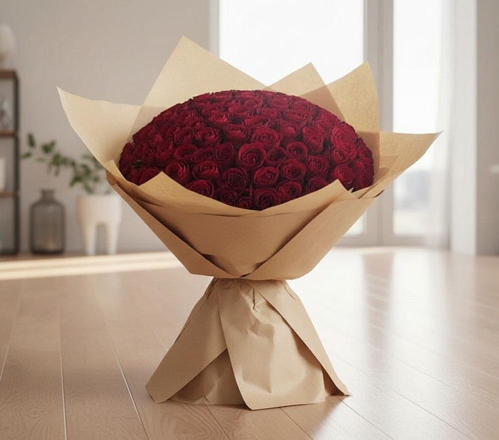101 Красная роза в Новодмитриевской Букет 101 Красная роза в Новодмитриевской