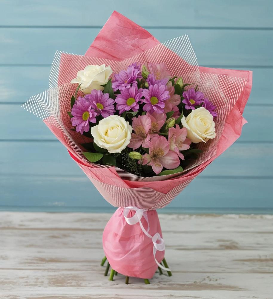 Букет комплимент в Новодмитриевской Букет цветов из: Герберы в Новодмитриевской