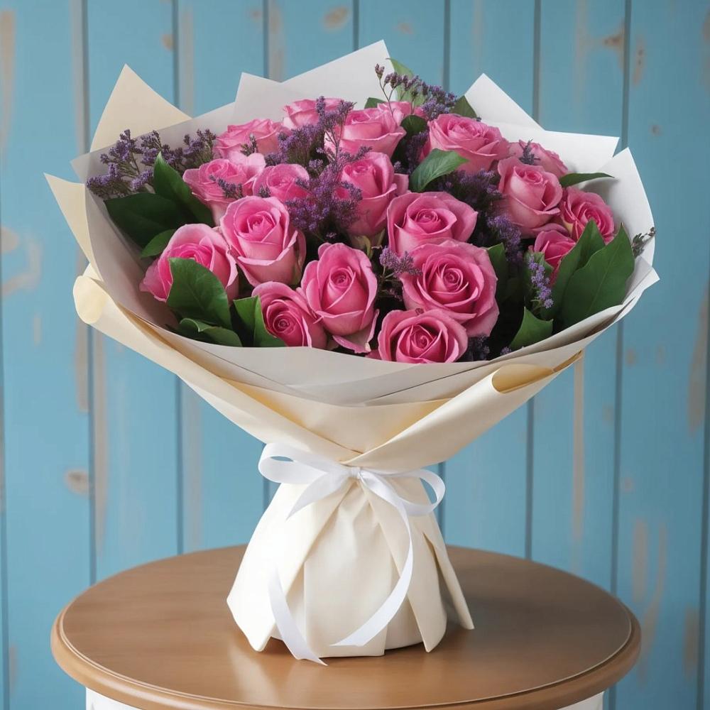 Букет цветов из: Розы в Новодмитриевской