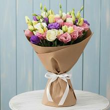 Букет Цветная эустома в Новодмитриевской Букет цветов из:  Лизиантусы в Новодмитриевской